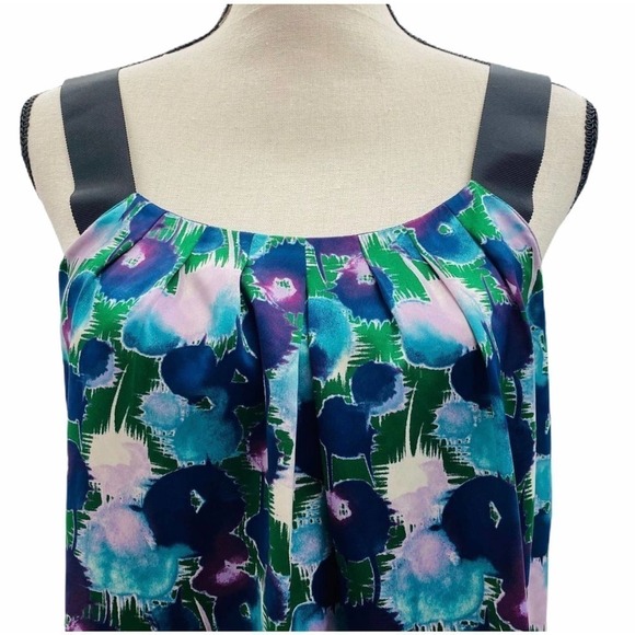 ANN Taylor LOFT Casual Floral Wide Strap Tank S - Picture 5 of 11